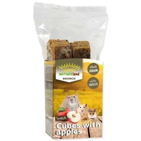 Natureland pełnoziarniste kostki z jabłkiem 90g