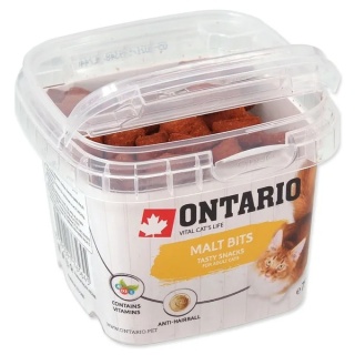 ONTARIO anti-hairball bits 75g przysmak dla kotów /drób/