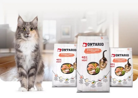 Ontario Cat Sterilised Salmon 0,4kg - karma sucha dla kota /łosoś/