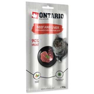 Ontario kabanosy dla kota 15g/3szt /wołowina i wątróbka/