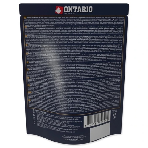 Ontario karma mokra dla psa 300g /dziczyzna w bulionie/