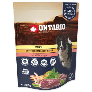 Ontario karma mokra dla psa 300g /kaczka z warzywami w rosole/