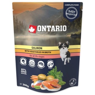 Ontario karma mokra dla psa 300g /łosoś z warzywami w rosole/