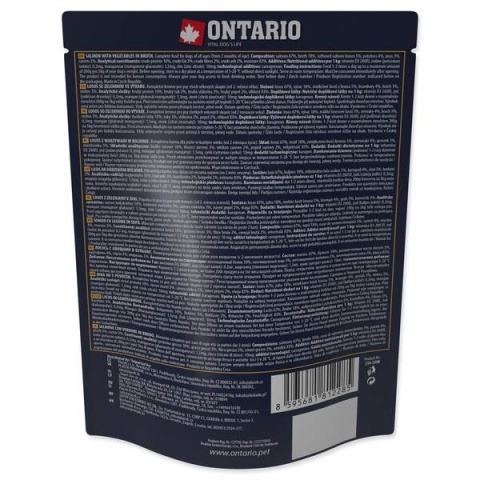 Ontario karma mokra dla psa 300g /łosoś z warzywami w rosole/