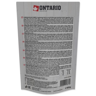 Ontario kurczak i mintaj w rosole 80g /saszetka/