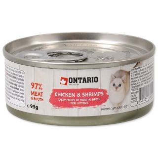 Ontario kurczak z krewetkami 95g /puszka/