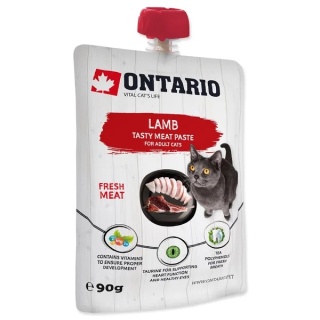 Ontario pasta mięsna dla kota 90g /jagnięcina/
