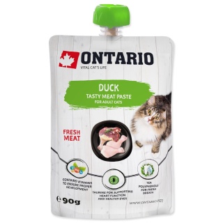 Ontario pasta mięsna dla kota 90g /kaczka/