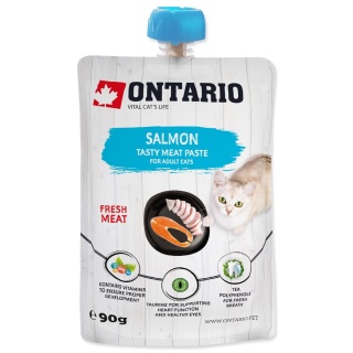 Ontario pasta mięsna dla kota 90g /łosoś/