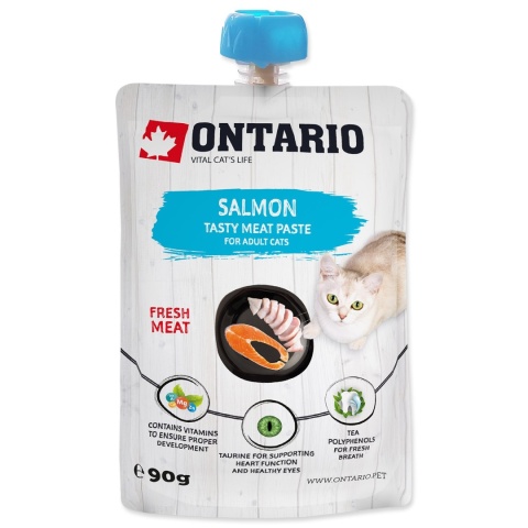 Ontario pasta mięsna dla kota 90g /łosoś/