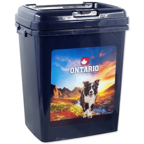 Ontario wiadro na karmę 40L /z pokrywą/