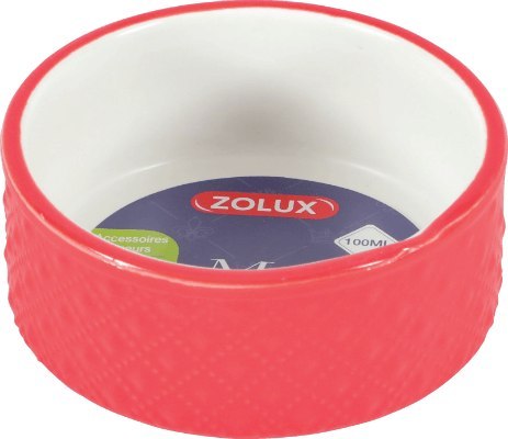 Zolux miska 100ml gres Margot czerwona