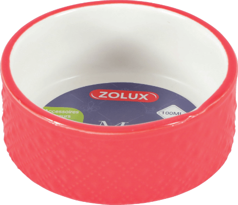 Zolux miska 100ml gres Margot czerwona